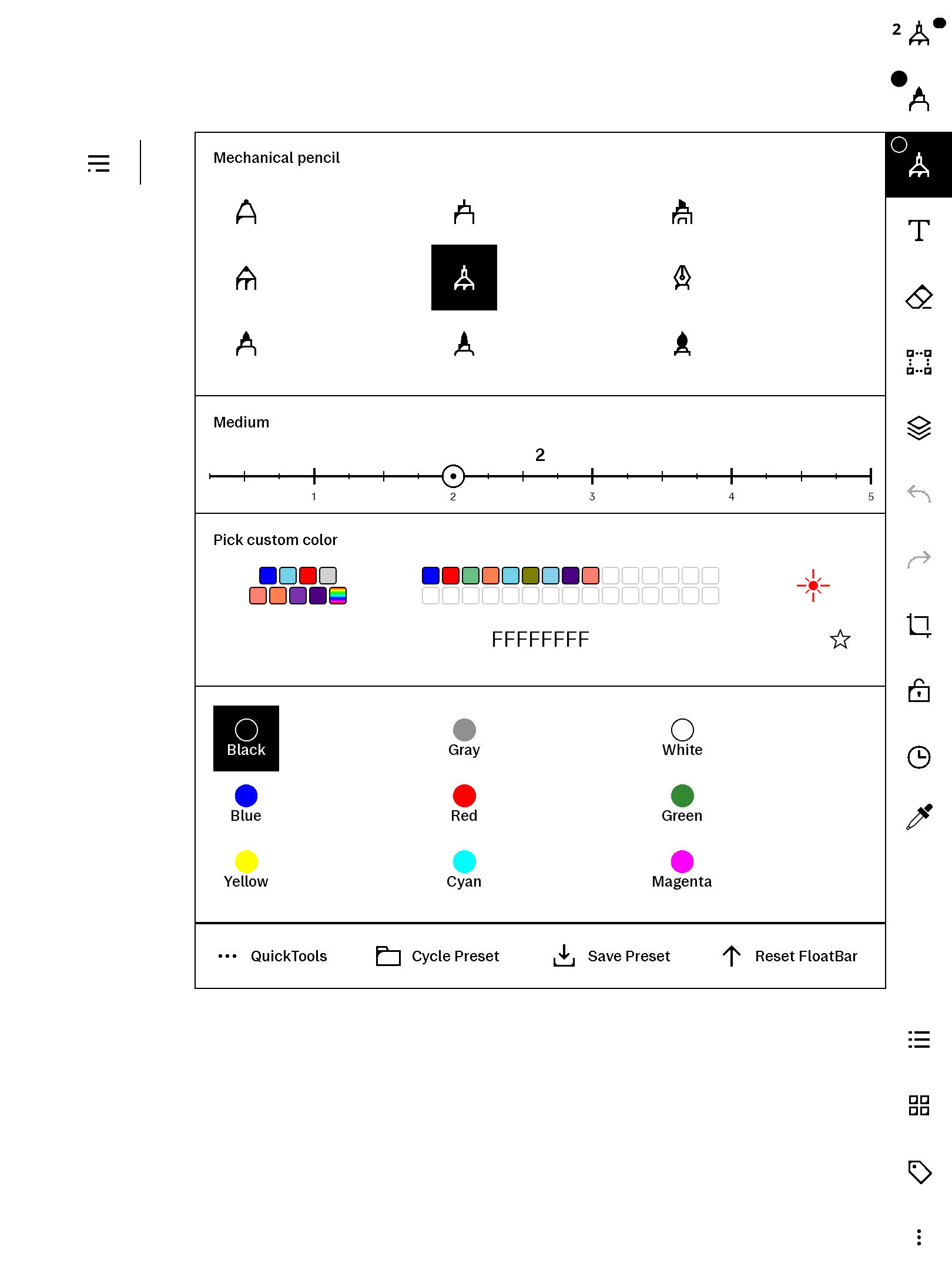 freecolour — Pen panel
