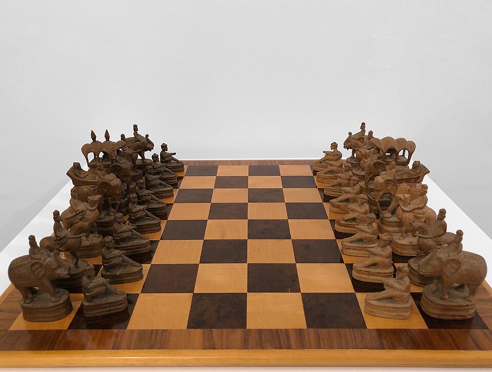 An ancient Indian chess piece, reflecting the game’s origins as chaturanga