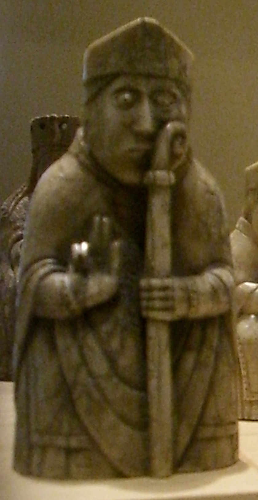 The Lewis Chessmen, carved in the 12th century and discovered on the Isle of Lewis, Scotland